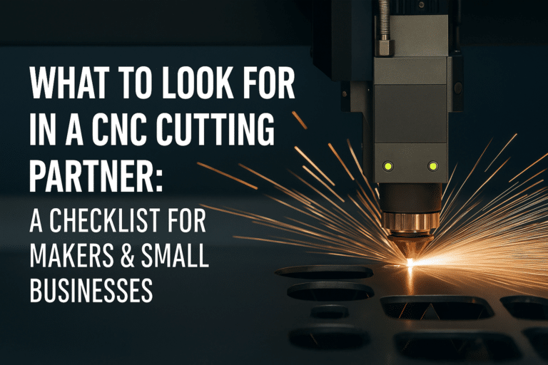 What to Look for in a CNC Cutting Partner: A Checklist for Makers & Small Businesses